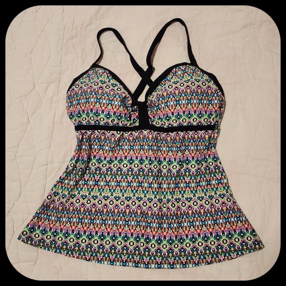 NEXT || Multi-colour Tankini (SIZE 34D) - Picture 1 of 7